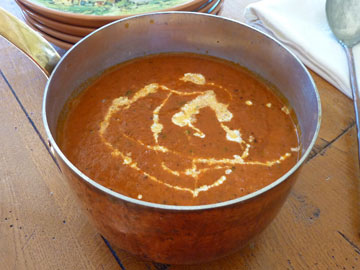 Receta sopa de tomate asado